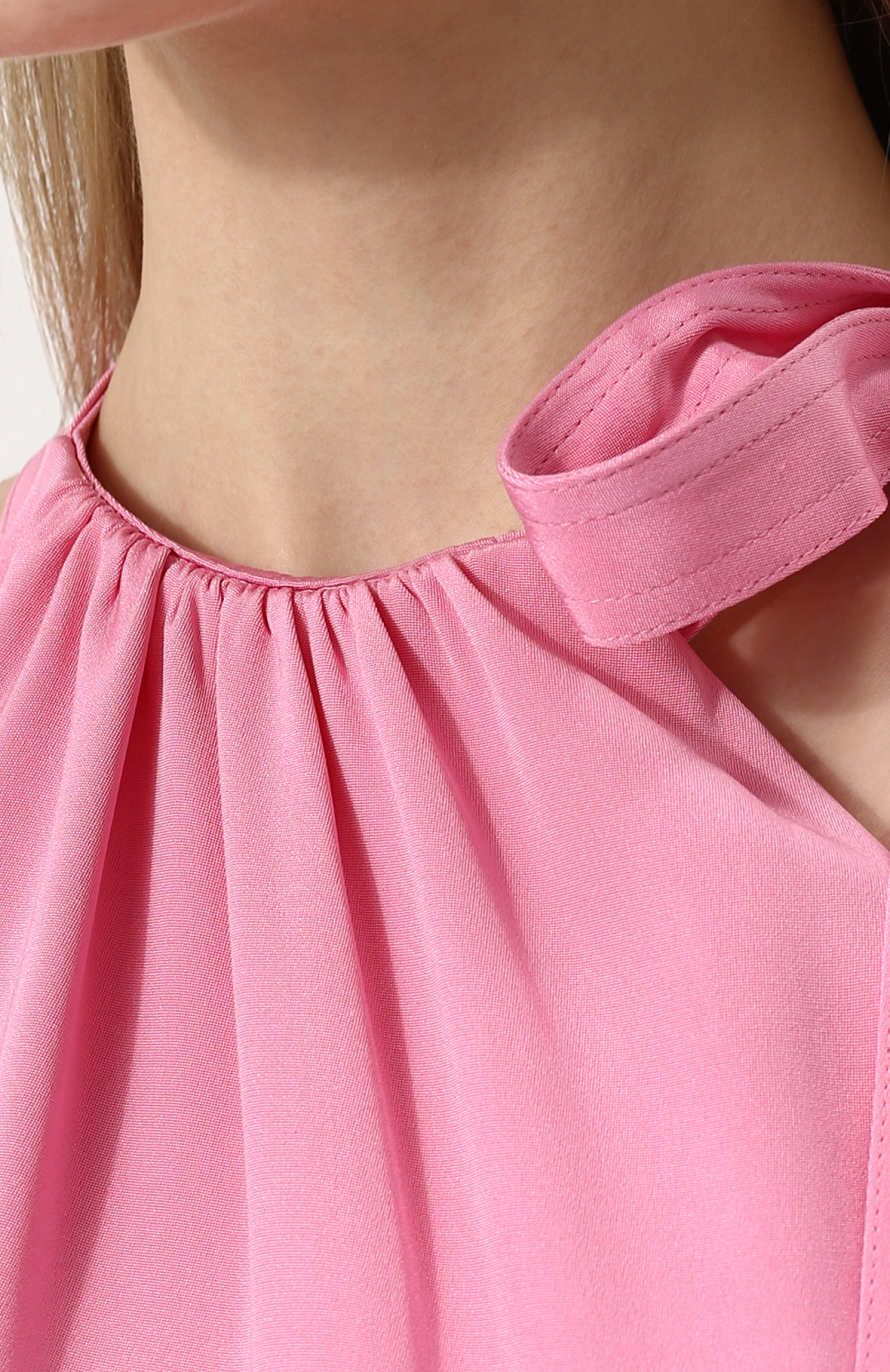 Calvin Klein 205 W39 NYC Pink sateen midi dress Pink