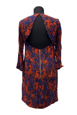 Sandro Multicolored straight cut dress Multicolor