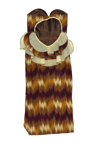 T.I.R Fashion House Brown open back dress Brown